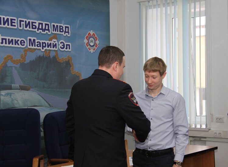 Госавтоинспекция Марий Эл поблагодарила общественного активиста за помощь в задержании нетрезвого водителя